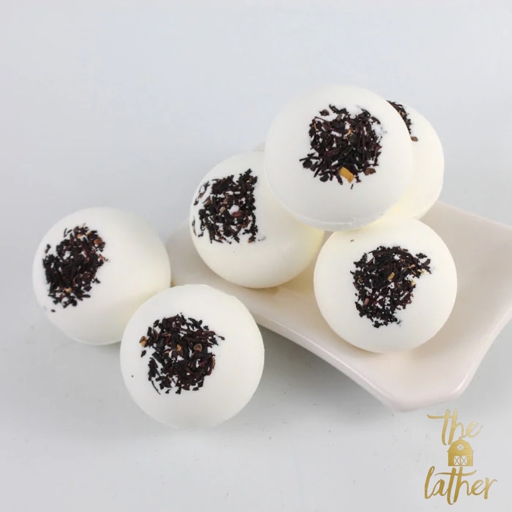 Botanicals- Mandarin Bergamot / Hibiscus Flowers Essential Milk Bomb